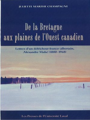 cover image of La Bretagne aux plaines de l'ouest canadien